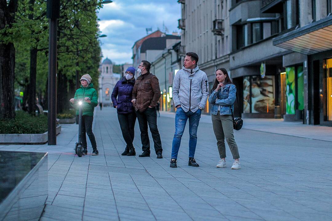 Šviečiantys Kauno fontanai