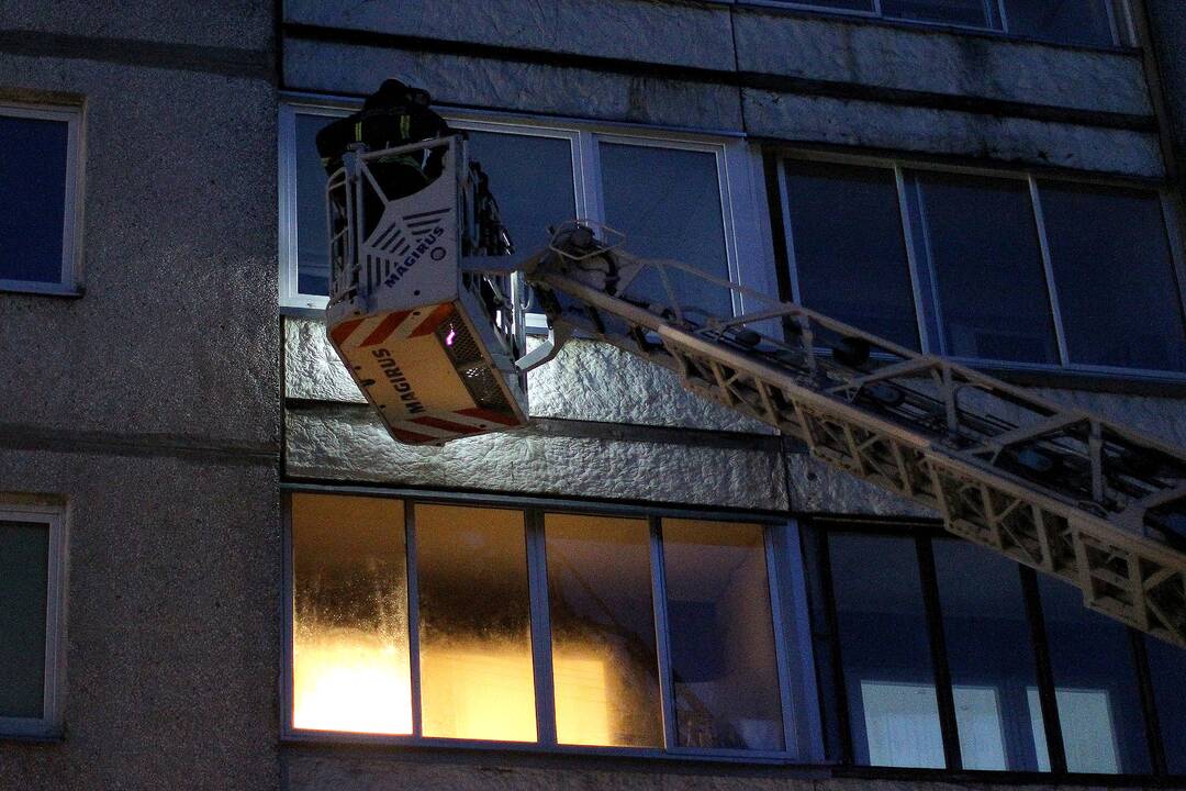Ugniagesiai ir medikai skubėjo į Geležinio vilko gatvę