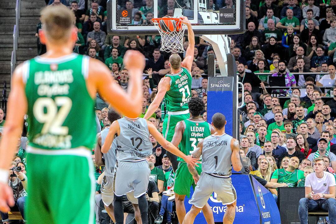 Eurolyga: „Žalgiris“ – ASVEL 70:56