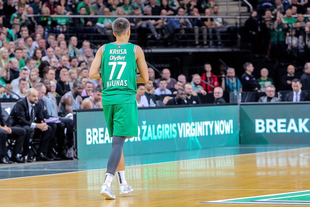 Eurolyga: „Žalgiris“ – ASVEL 70:56