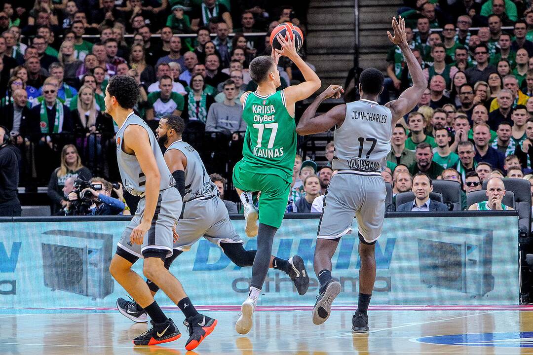 Eurolyga: „Žalgiris“ – ASVEL 70:56