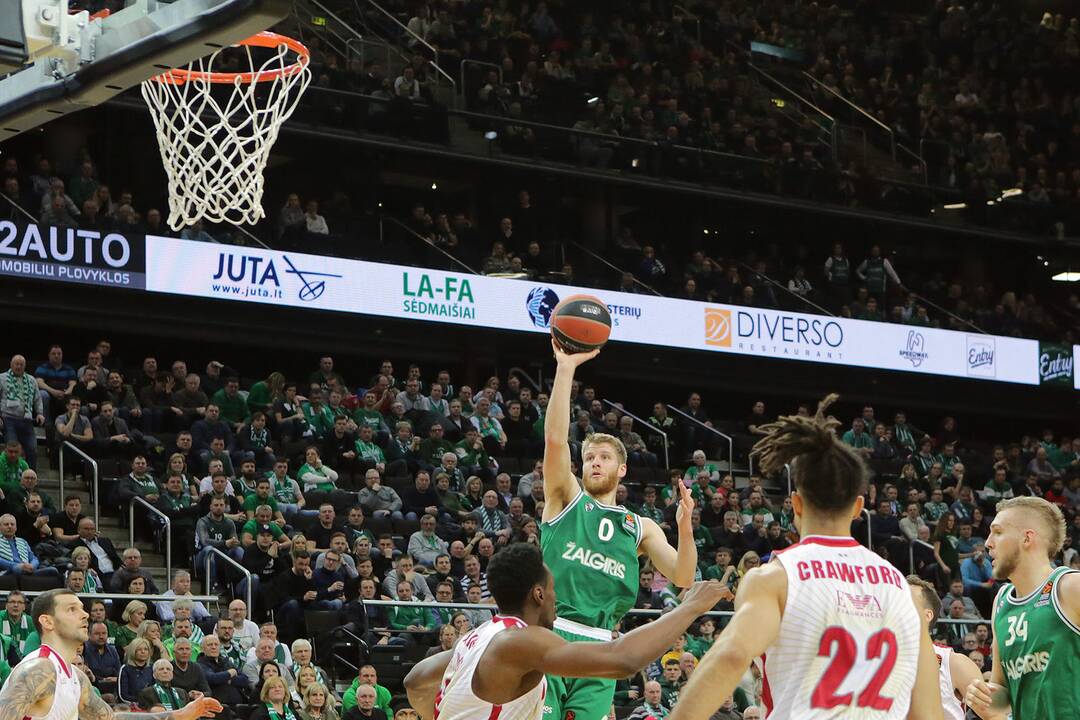 Eurolyga: „Žalgiris“ – „Olimpia“ 105:97