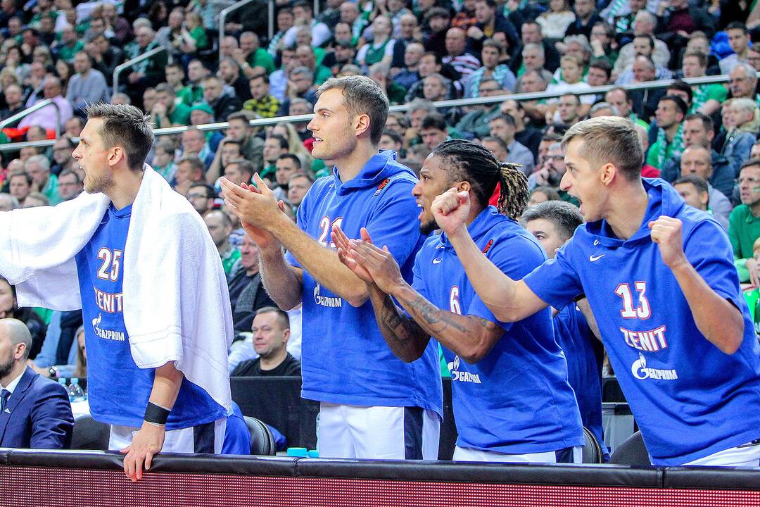 Eurolyga: „Žalgiris“ – „Zenit“ 70:82