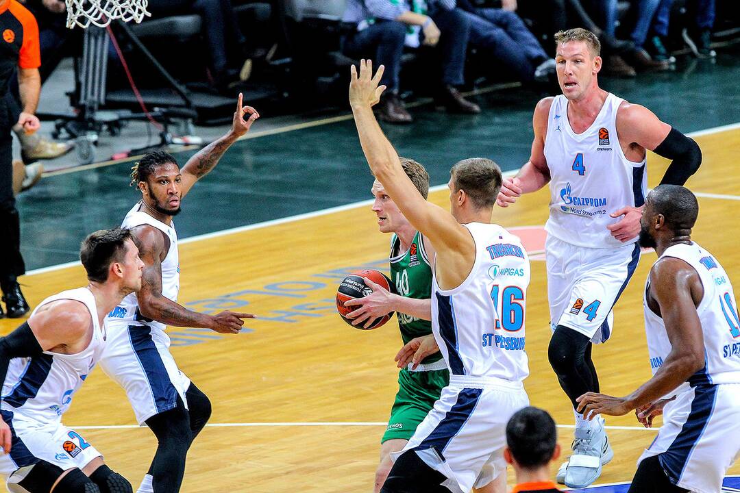 Eurolyga: „Žalgiris“ – „Zenit“ 70:82