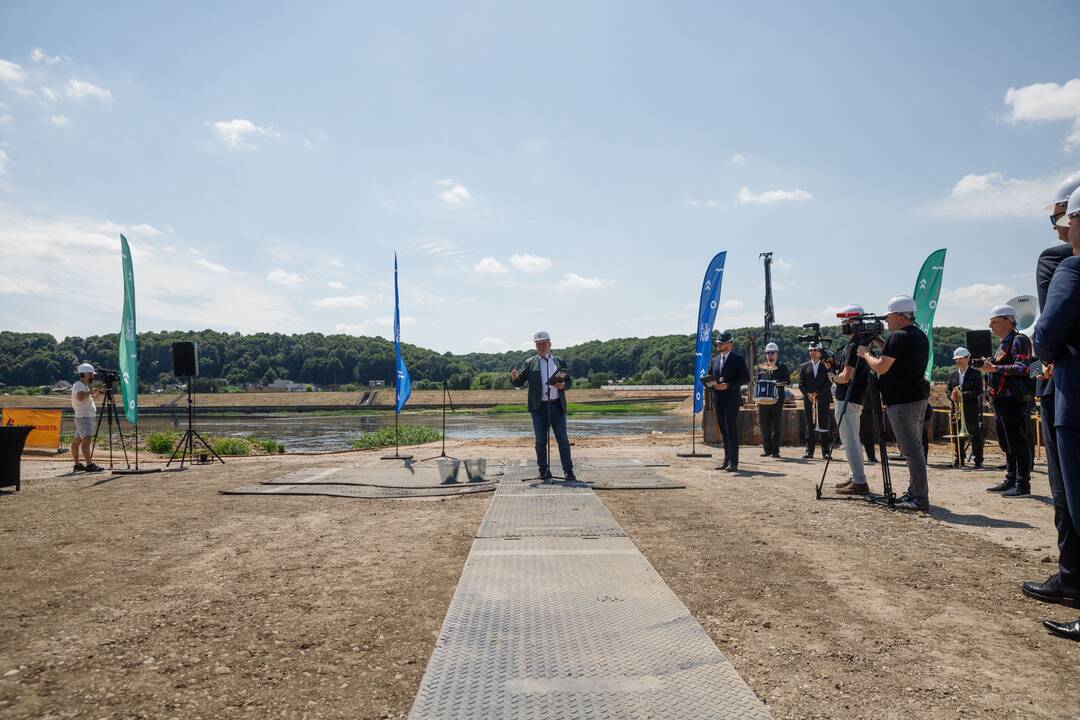 Įkasta Kėdainių tilto kapsulė