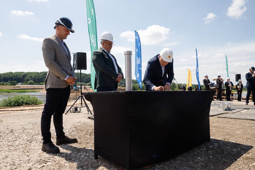 Įkasta Kėdainių tilto kapsulė