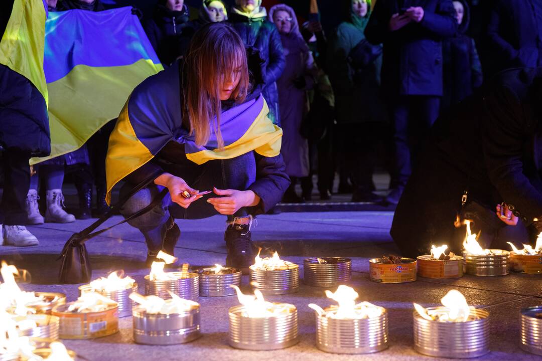 „Laisvė šviečia. Radarom, Kaunas“ kauniečius subūrė Vienybės aikštėje