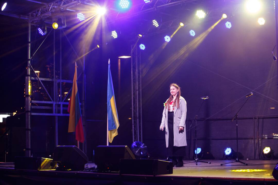 „Laisvė šviečia. Radarom, Kaunas“ kauniečius subūrė Vienybės aikštėje