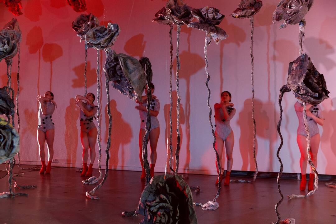 „Auros“ performansas A. Wiegel parodoje