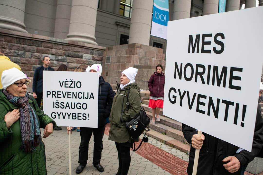 Mitingas „Vėžys ne sloga“