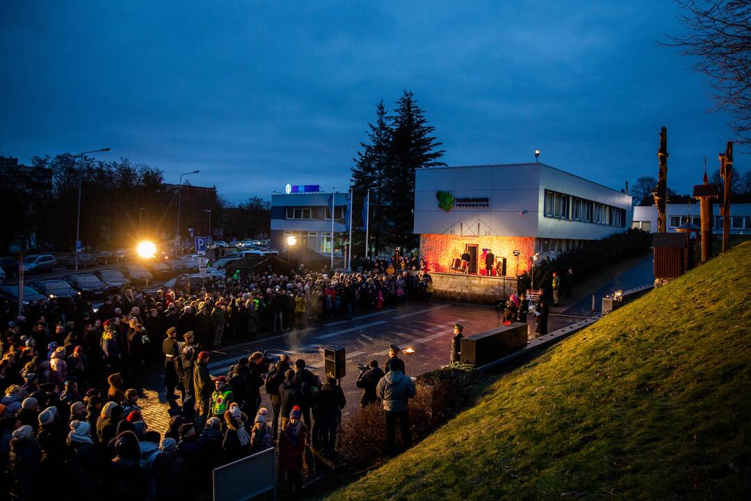 Atminimo laužų uždegimo ceremonija Vilniuje