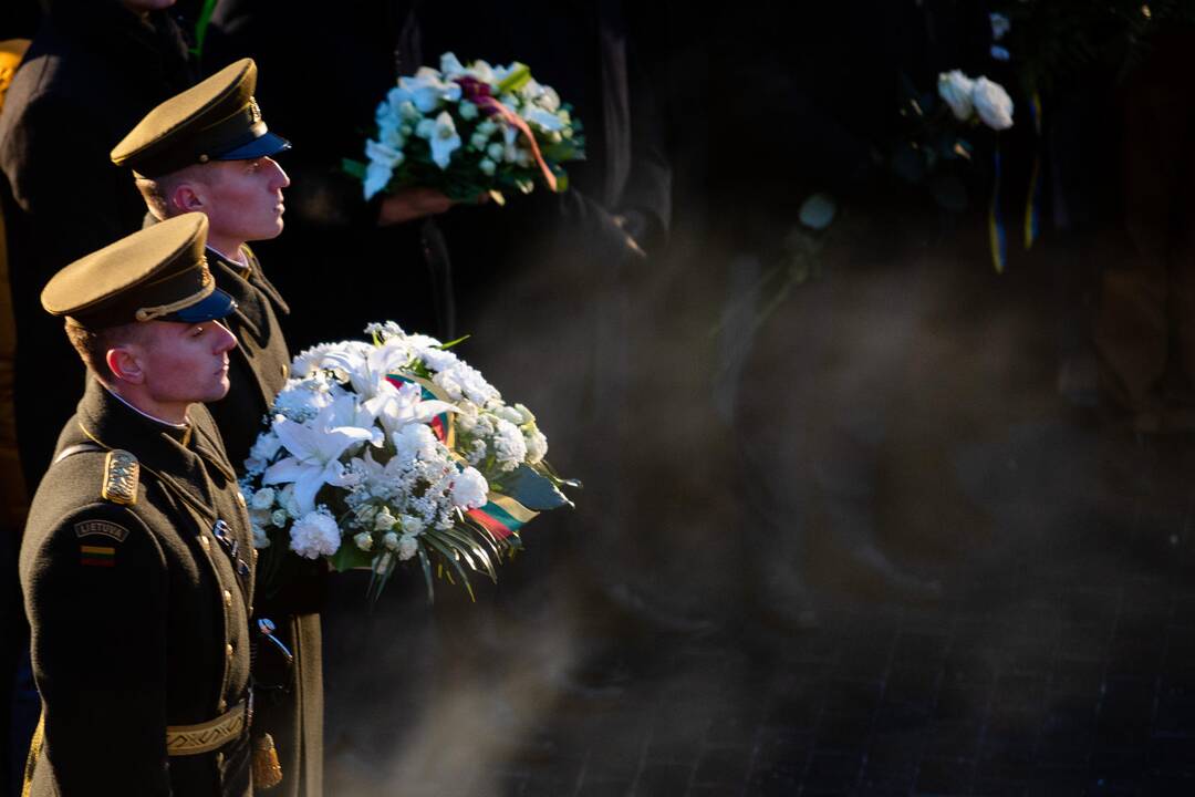 Atminimo laužų uždegimo ceremonija Vilniuje