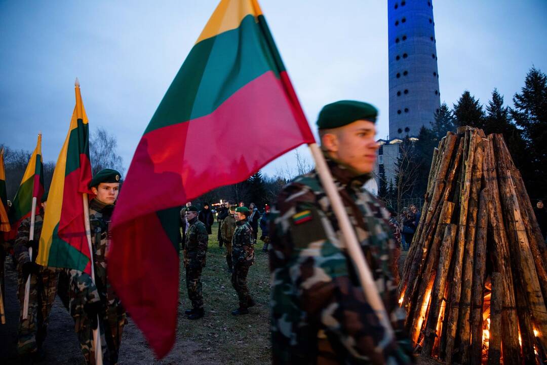 Atminimo laužų uždegimo ceremonija Vilniuje