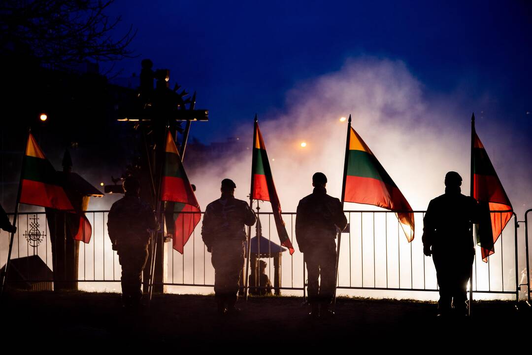 Atminimo laužų uždegimo ceremonija Vilniuje