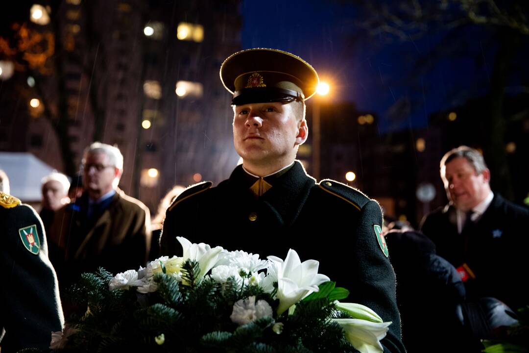 Atminimo laužų uždegimo ceremonija Vilniuje