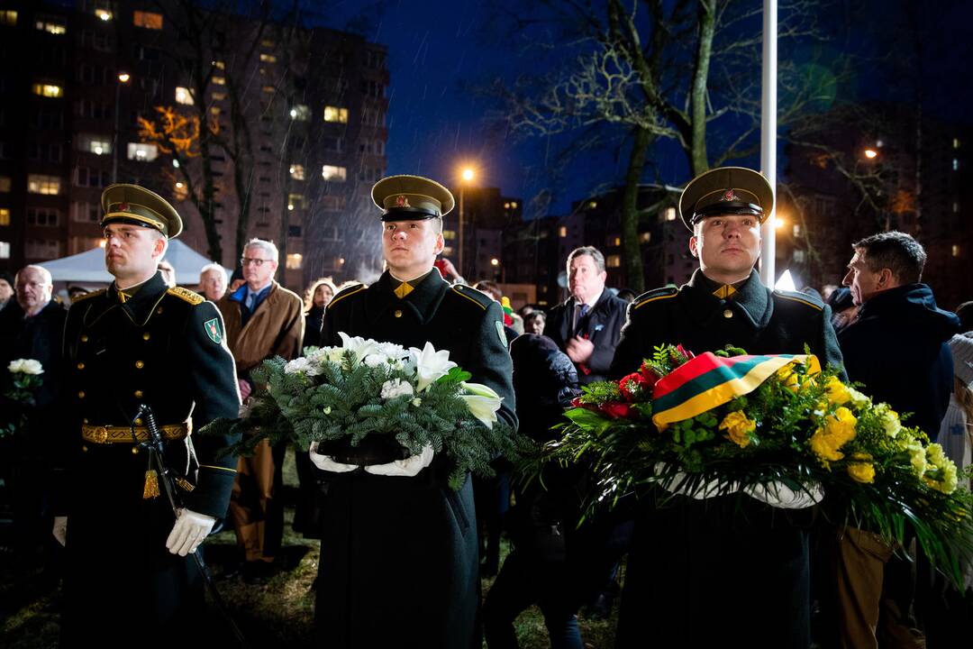 Atminimo laužų uždegimo ceremonija Vilniuje