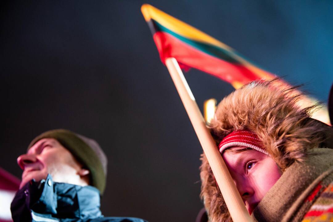 Atminimo laužų uždegimo ceremonija Vilniuje