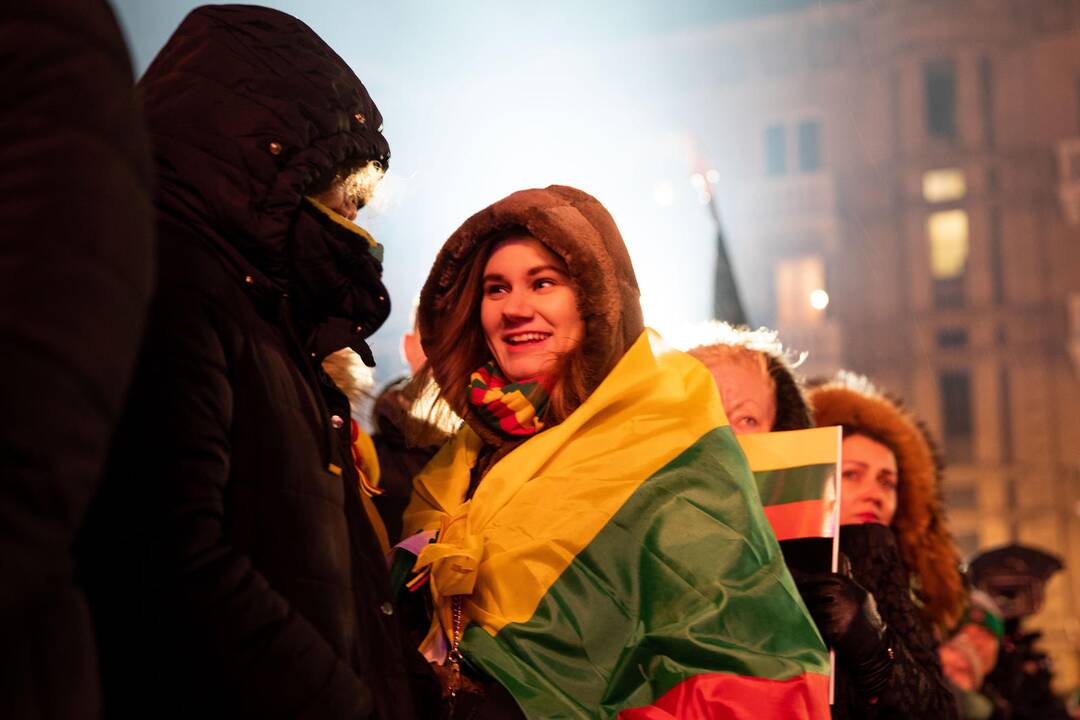 Atminimo laužų uždegimo ceremonija Vilniuje