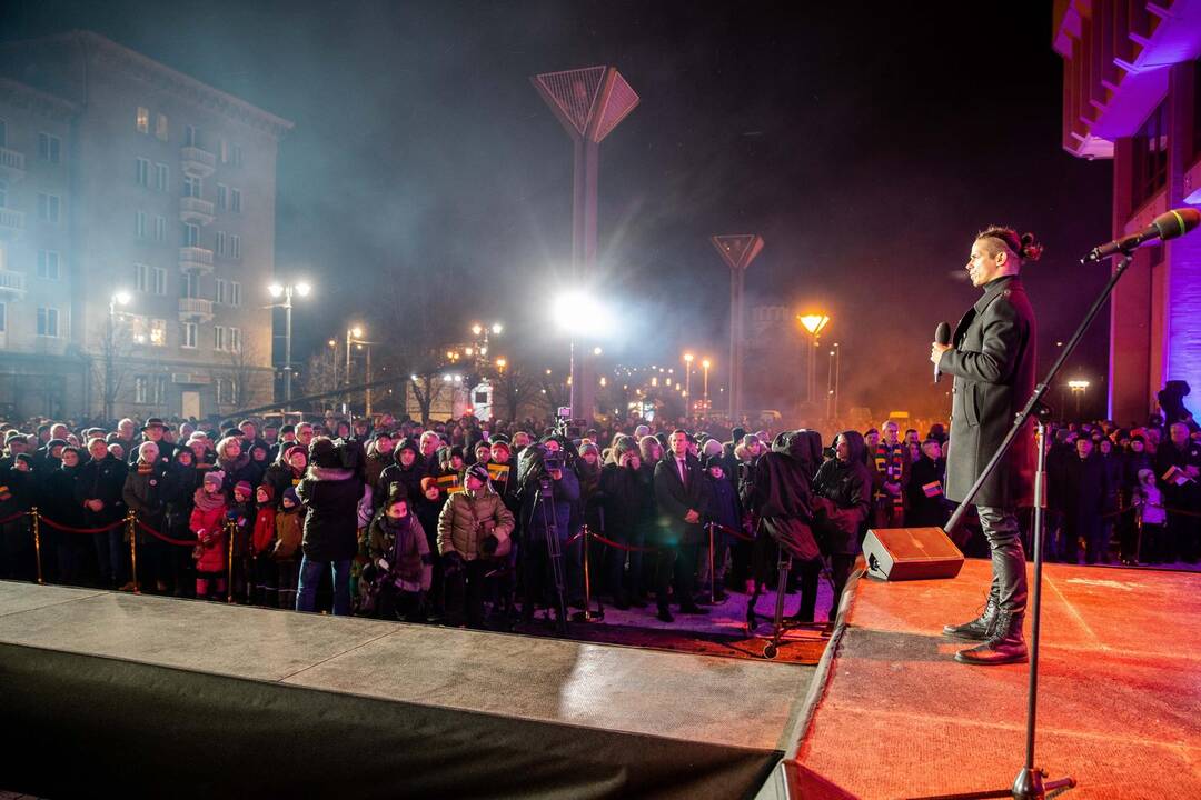 Atminimo laužų uždegimo ceremonija Vilniuje