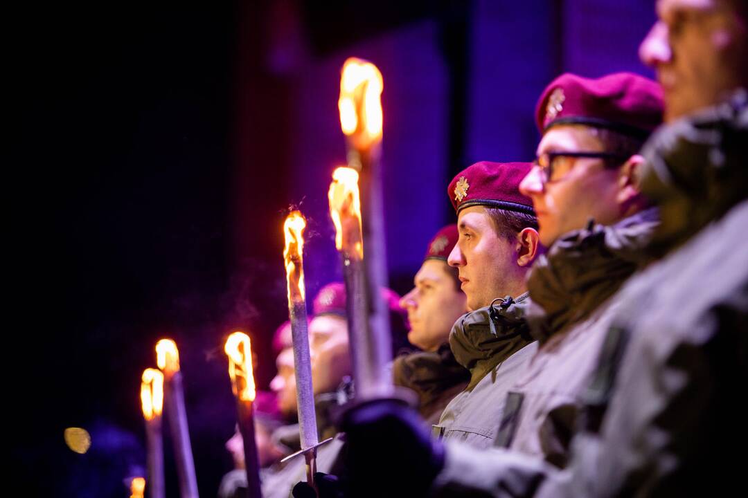 Atminimo laužų uždegimo ceremonija Vilniuje