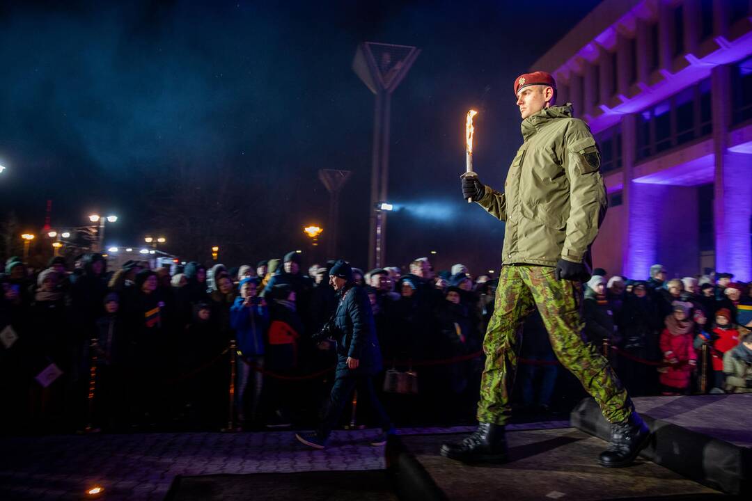 Atminimo laužų uždegimo ceremonija Vilniuje