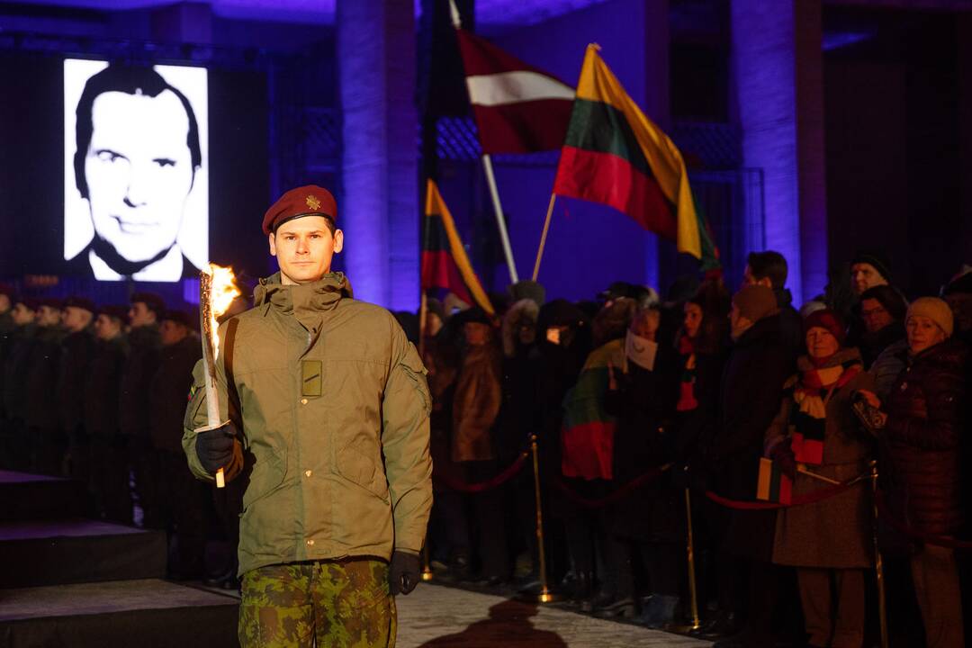 Atminimo laužų uždegimo ceremonija Vilniuje