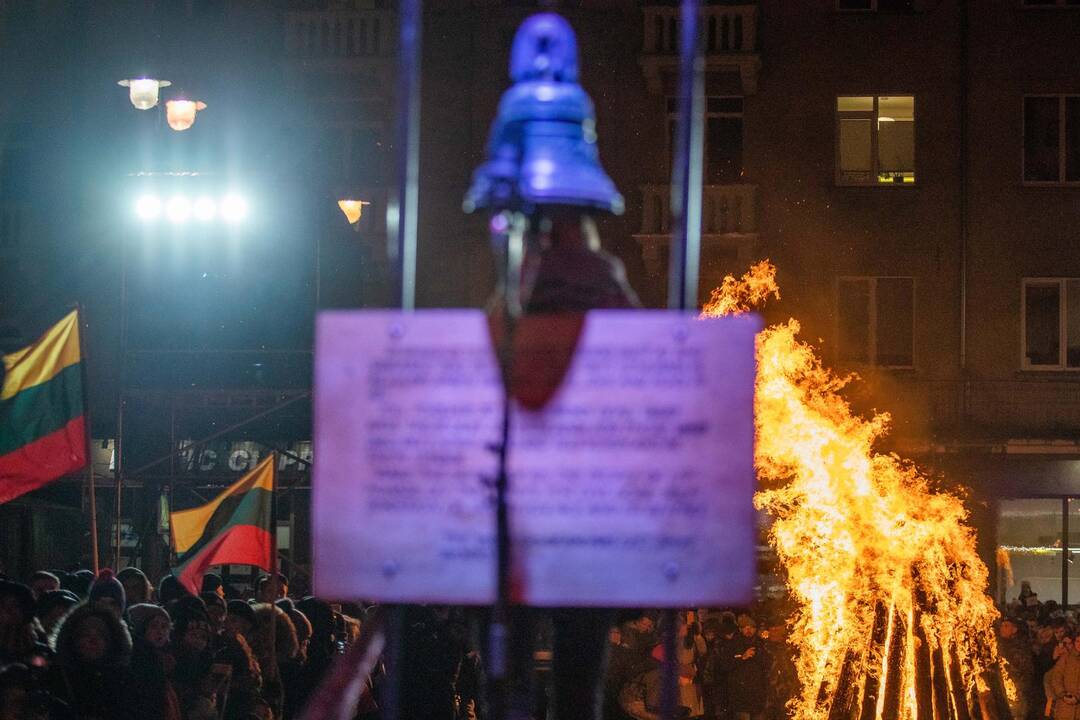 Atminimo laužų uždegimo ceremonija Vilniuje