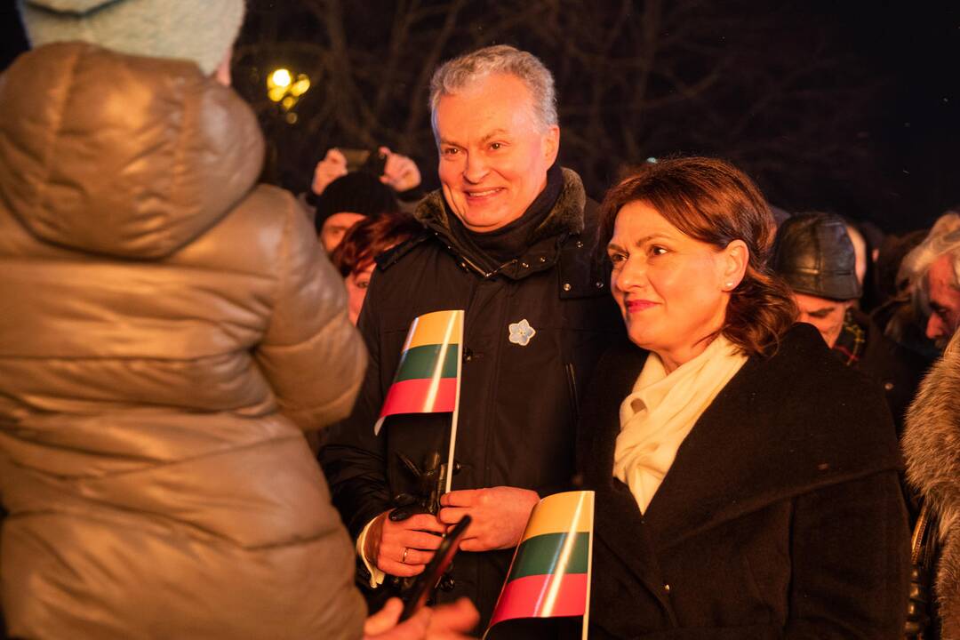 Atminimo laužų uždegimo ceremonija Vilniuje
