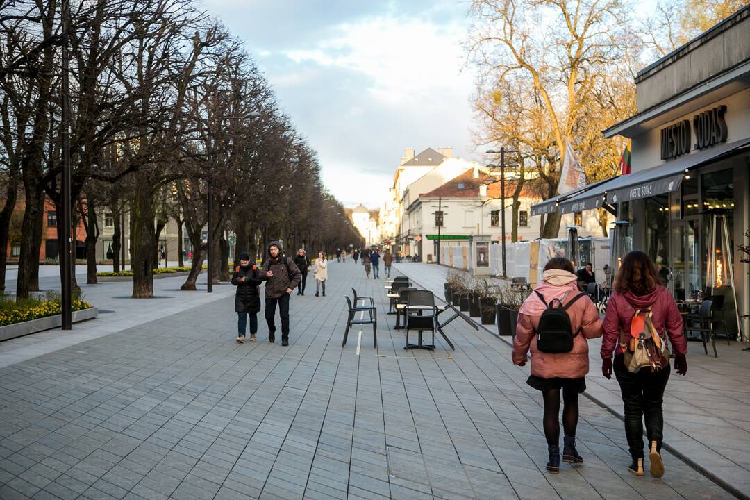 Šeštadienio vakaras Kauno centre