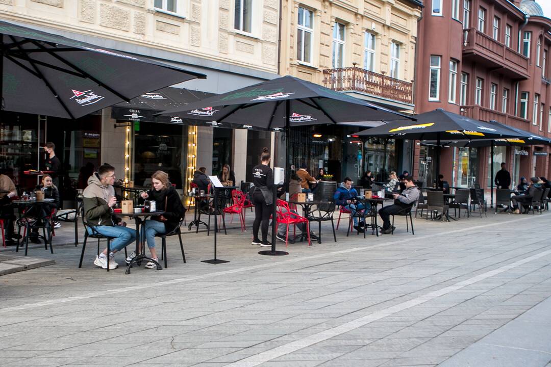 Šeštadienio vakaras Kauno centre