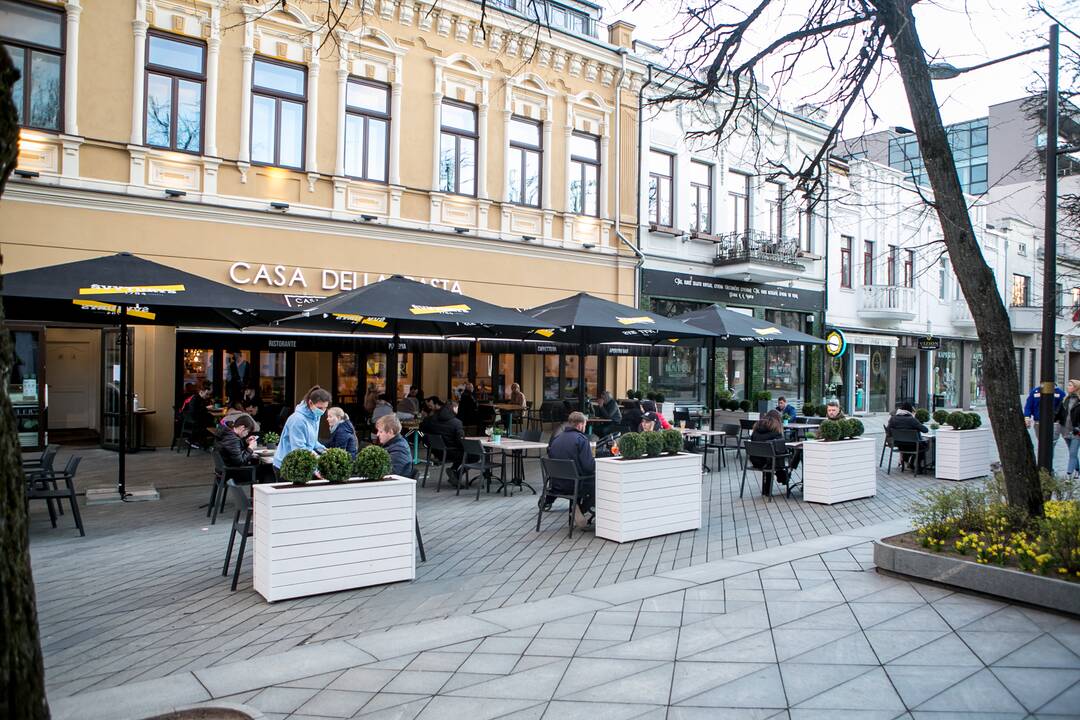 Šeštadienio vakaras Kauno centre