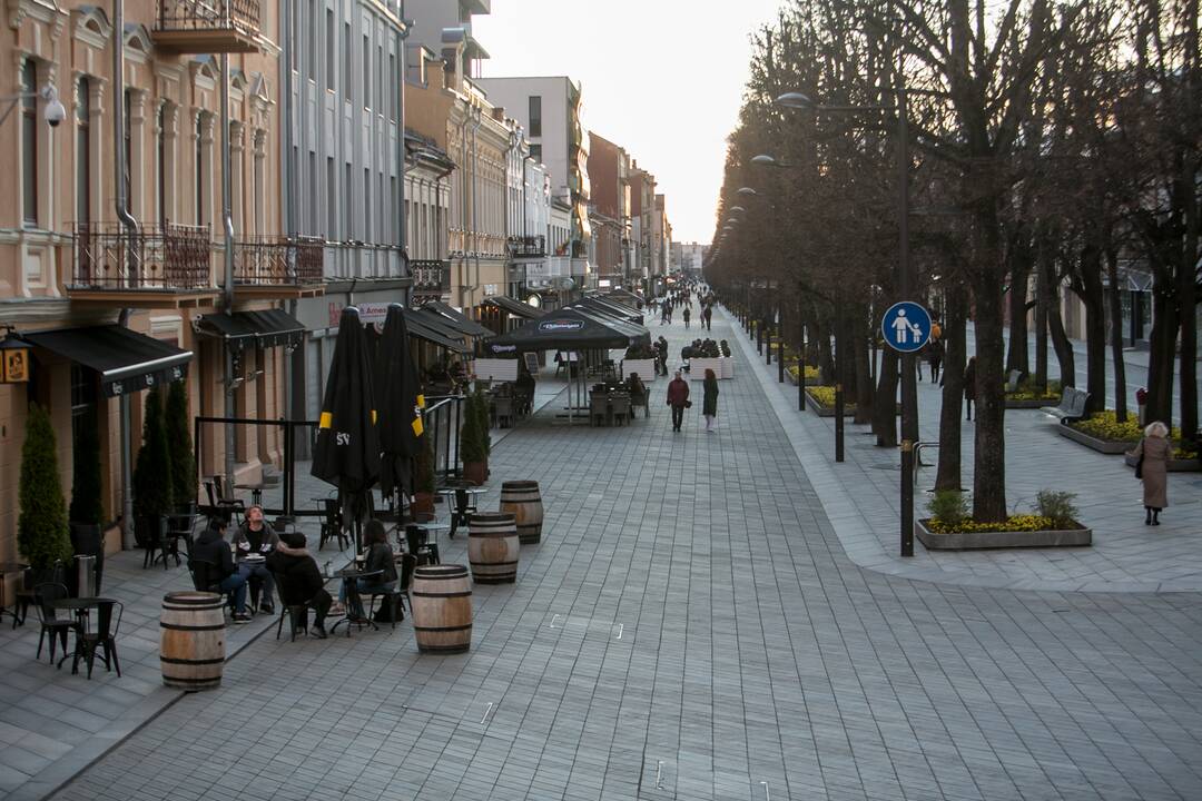 Šeštadienio vakaras Kauno centre