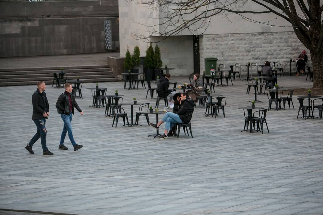 Šeštadienio vakaras Kauno centre
