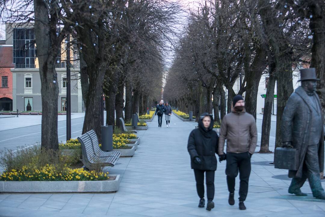 Šeštadienio vakaras Kauno centre