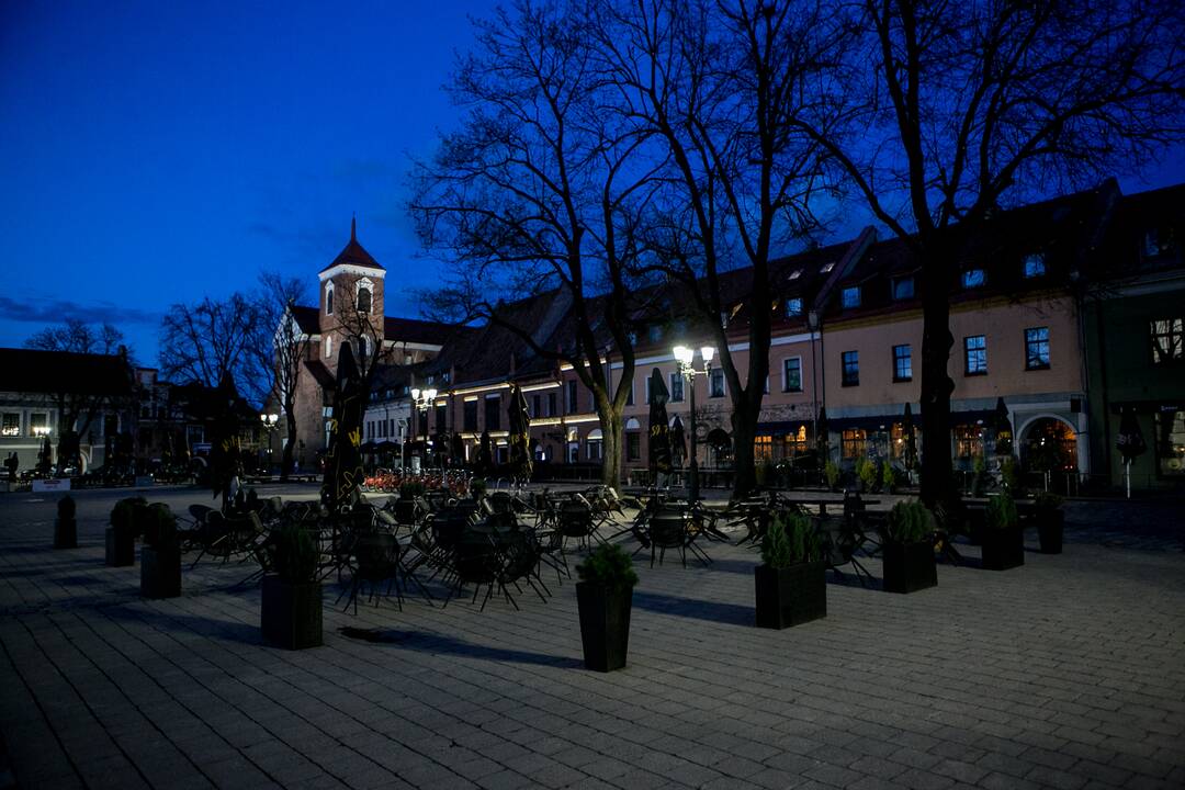 Šeštadienio vakaras Kauno centre