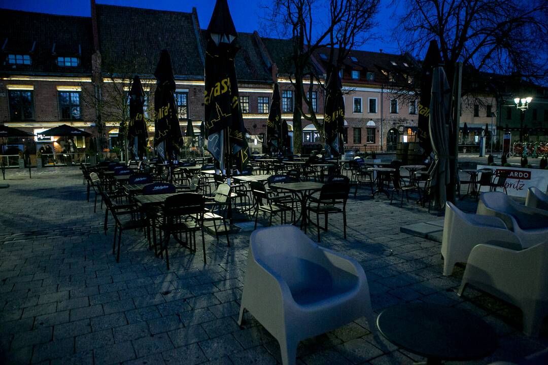 Šeštadienio vakaras Kauno centre