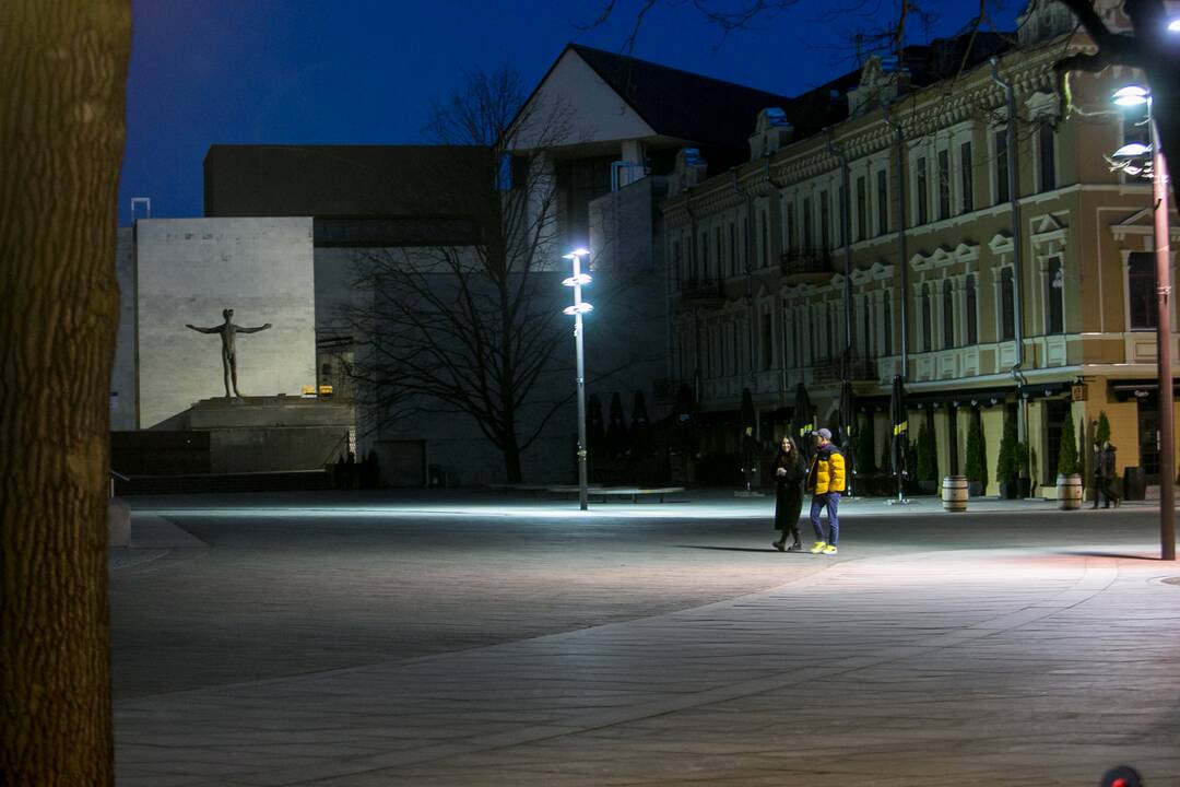 Šeštadienio vakaras Kauno centre
