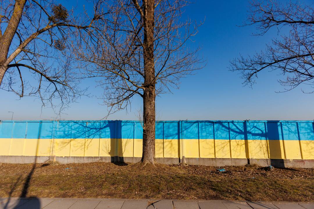 Kaune – palaikymo Ukrainai ženklai
