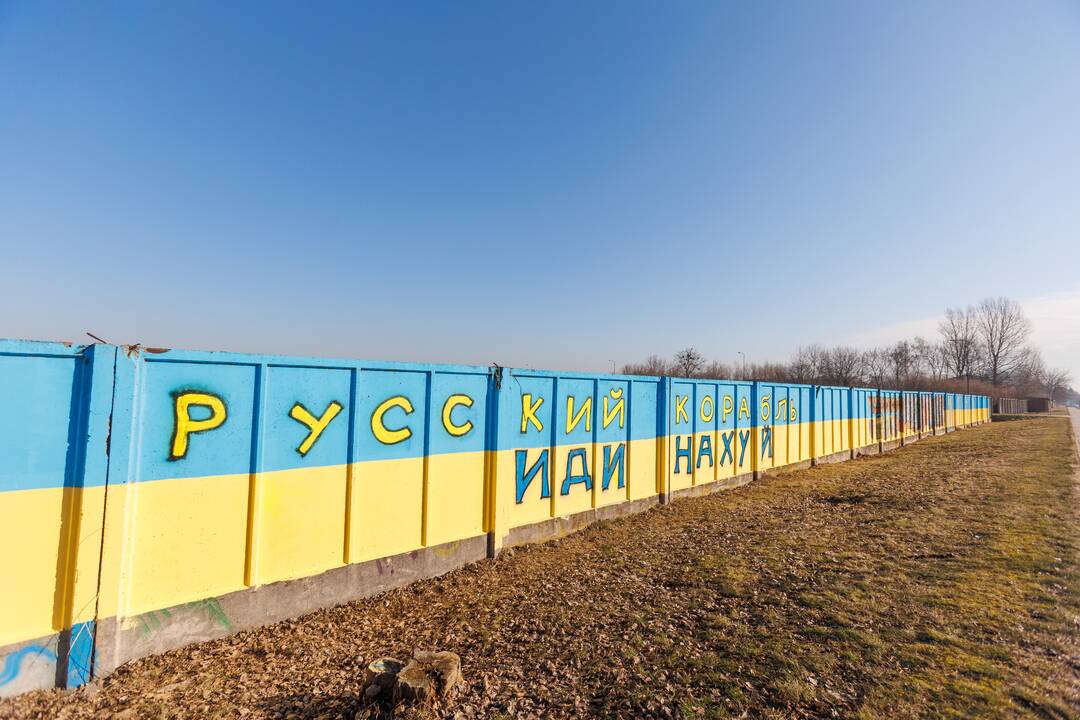 Kaune – palaikymo Ukrainai ženklai