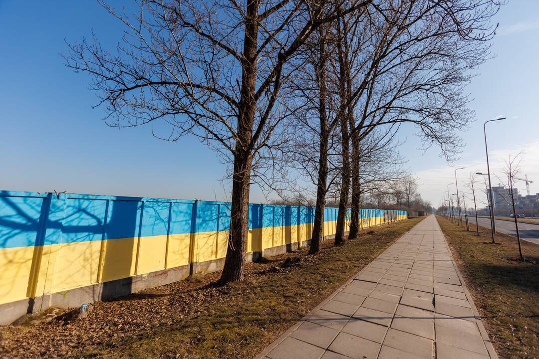 Kaune – palaikymo Ukrainai ženklai