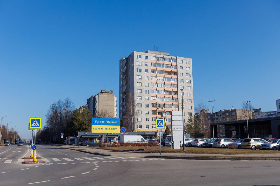 Kaune – palaikymo Ukrainai ženklai