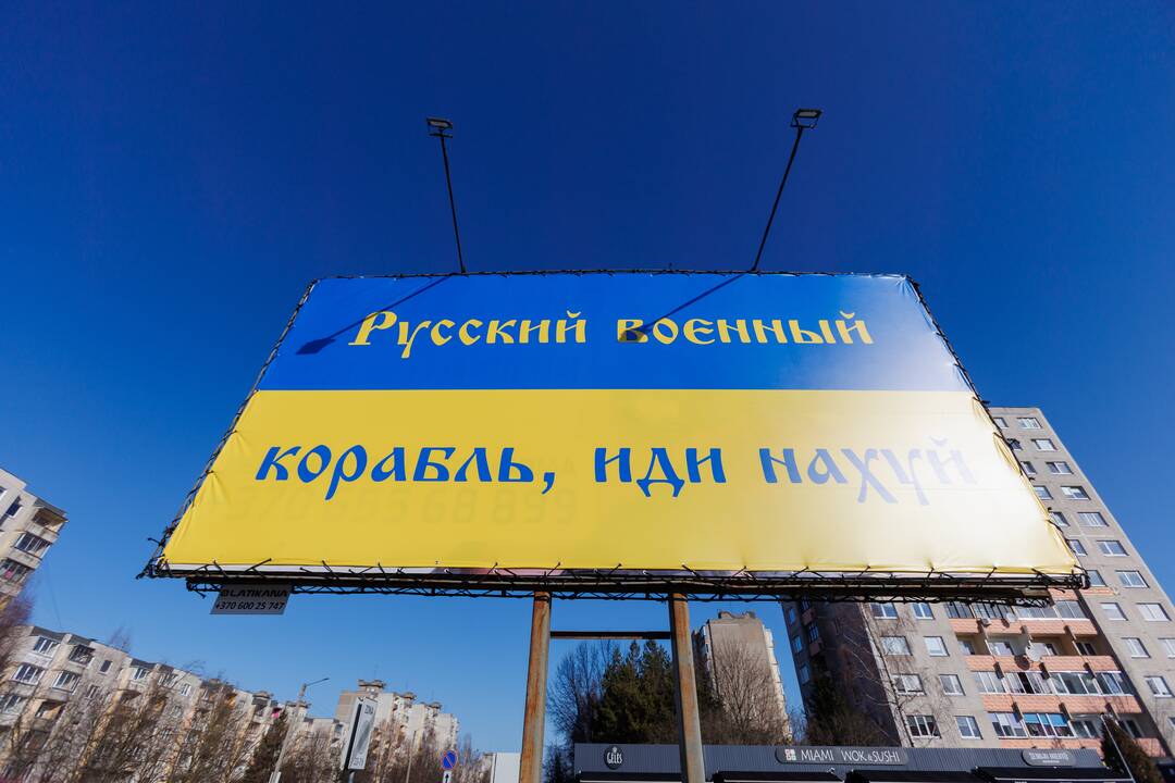 Kaune – palaikymo Ukrainai ženklai