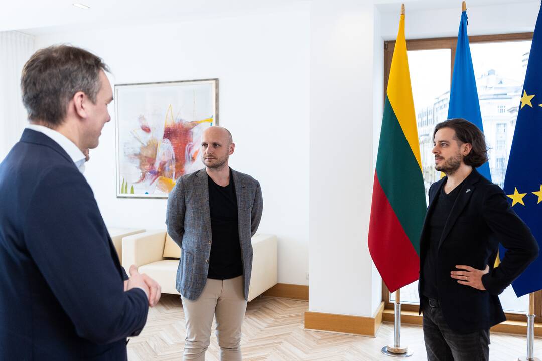 I. Šimonytė susitiko su startuolio „Nord Security“ įkūrėjais