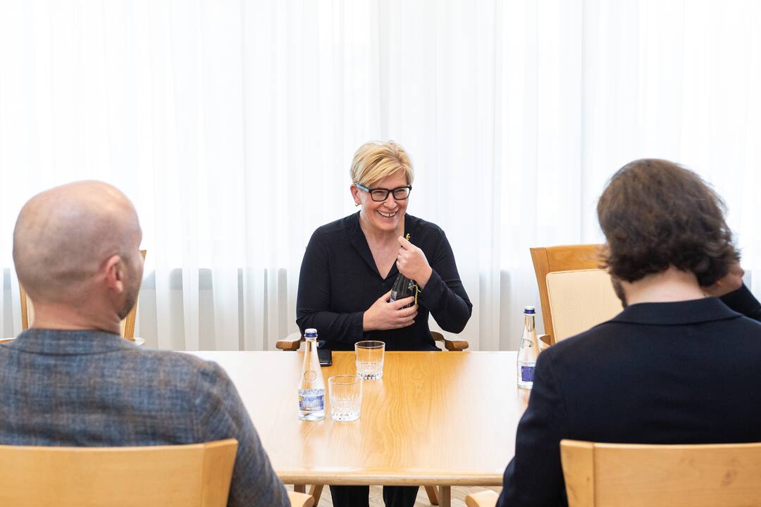 I. Šimonytė susitiko su startuolio „Nord Security“ įkūrėjais
