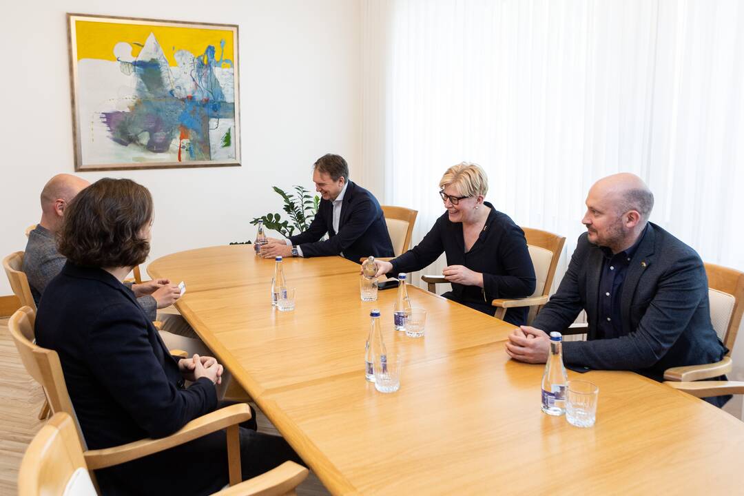 I. Šimonytė susitiko su startuolio „Nord Security“ įkūrėjais