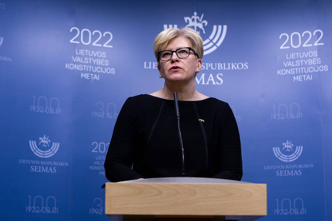 Seime premjerė pristatė praėjusių metų Vyriausybės veiklos ataskaitą