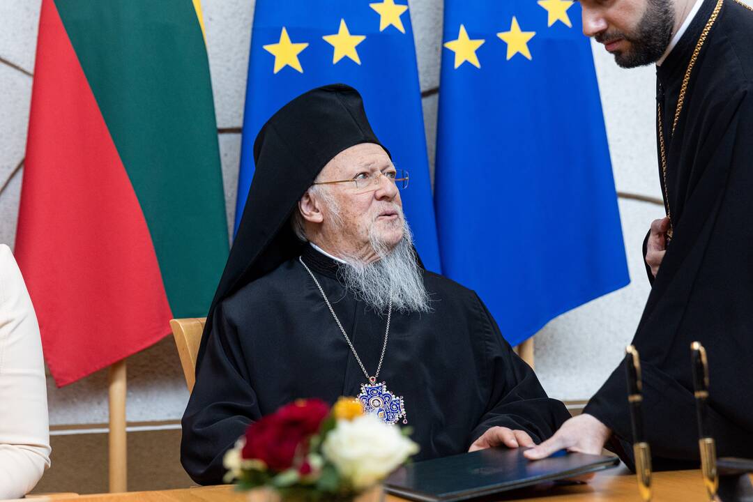 I. Šimonytė susitiko su Konstantinopolio patriarchu Baltramiejumi I