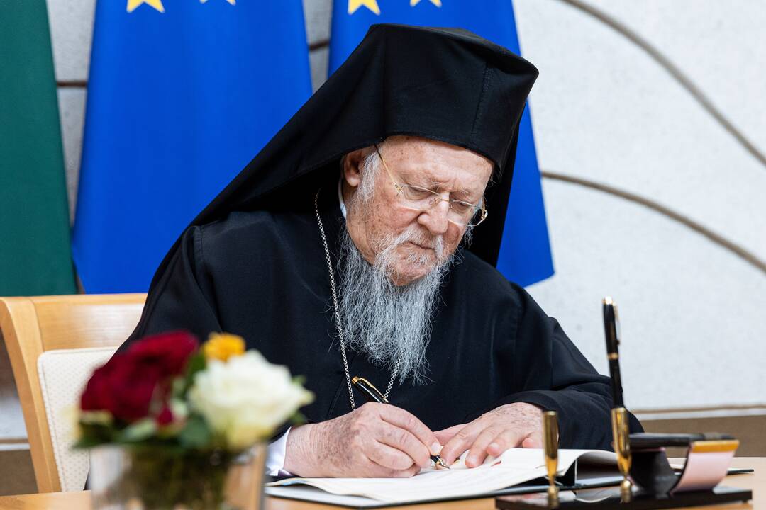 I. Šimonytė susitiko su Konstantinopolio patriarchu Baltramiejumi I