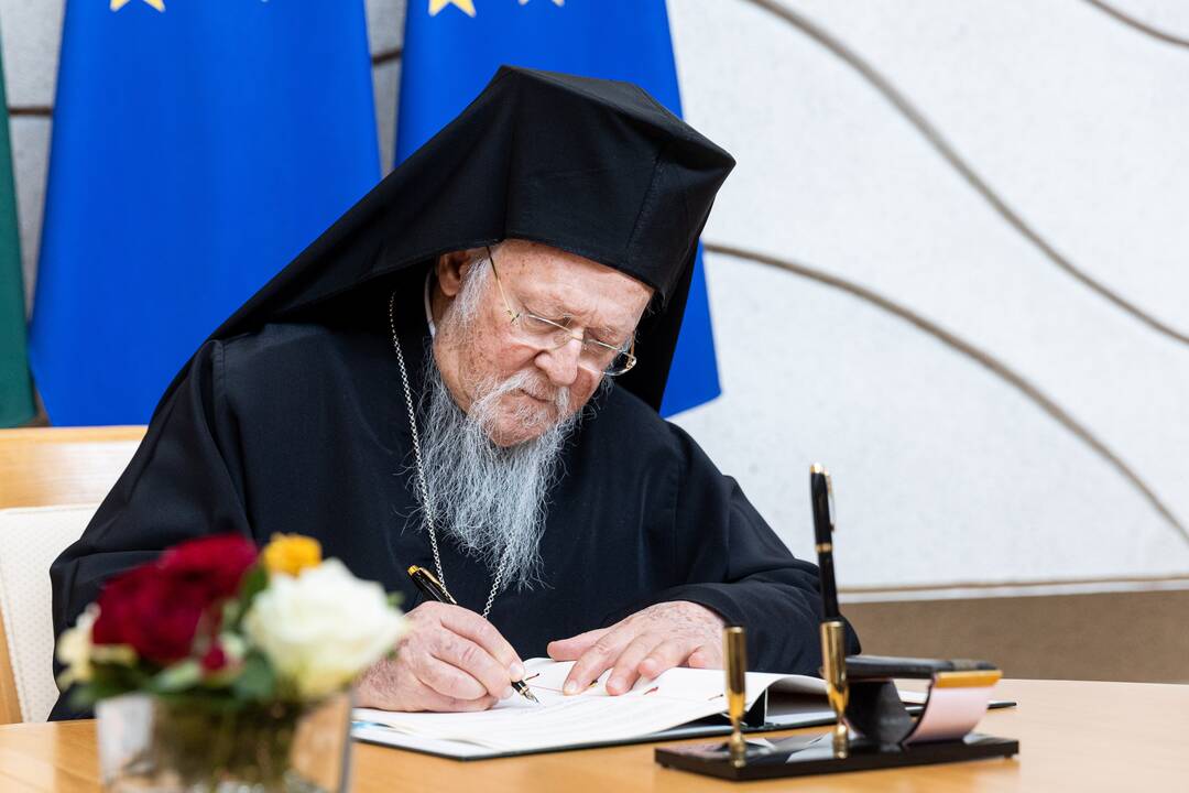 I. Šimonytė susitiko su Konstantinopolio patriarchu Baltramiejumi I