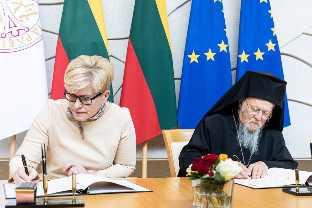 I. Šimonytė susitiko su Konstantinopolio patriarchu Baltramiejumi I